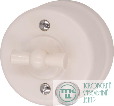 Выключатель 1-кл. пластик песочн. зол. Bironi B1-200-24