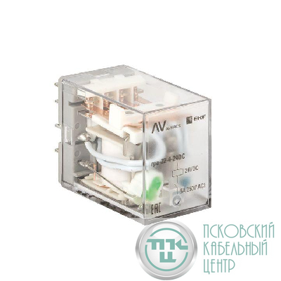 Реле промежуточное RPA 22/4 5А 24В DC AVERES EKF rpa-22-4-24DC