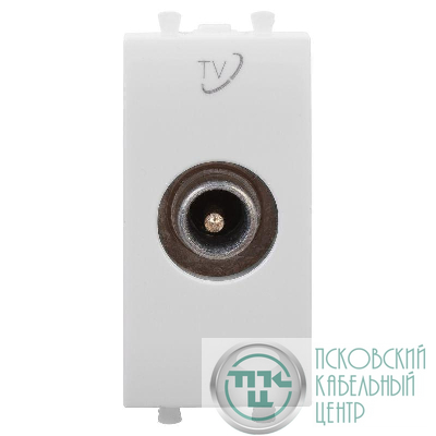 Розетка телевизионная проходная TV 1мод. Avanti "Белое облако" 16А DKC 4400511