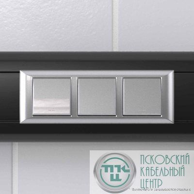 Рамка-суппорт 6мод. Avanti для "In-liner Front" серебр. металлик DKC 4404916