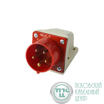 Вилка стационарная для наружной установки PPC 515 3Р+РЕ+N 16А 380В IP44 Pro JazzWay 5072855