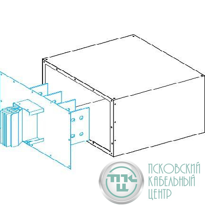 Короб кабельный для присоед. секции SchE KTB0350BC01