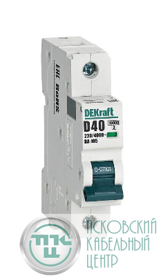 Выключатель автоматический модульный 1п D 40А 10кА ВА-105 DEKraft 13205DEK