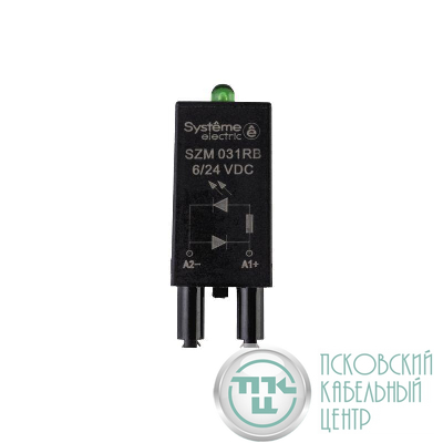 Модуль защитный диод+LED 6/24VDC SE SZM031RB