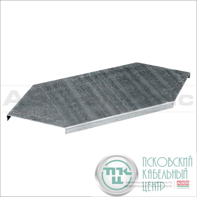 Крышка лотка углового горизонт. 90град. КЛУГугц 100-90 1.5мм усилен. гор. оцинк. ASD-electric EI-12.11.53.002