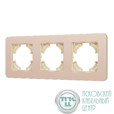 Рамка 3-м FRM-AKIRY-SFAL-3-GD алюм. Arlight 049742