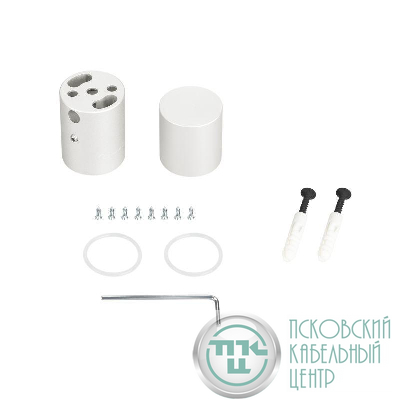 Крепление MOONLIGHT-VT-CEILING-D25 White металл (комплект) Arlight 048397