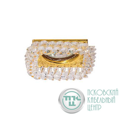 Светильник Sorento 51 2 04 штампов. с огран. стеклом MR16 зол. ИТАЛМАК IT8503