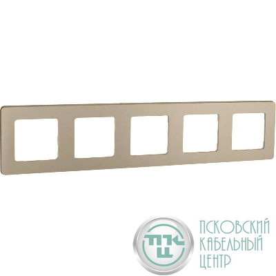Рамка 5-м СП Inspiria IP20 шампань IEK 673978