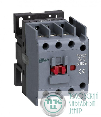 Контактор 38А 230В AC АС3 АС4 1НО+1НЗ КМ-102 DEKraft 21934DEK