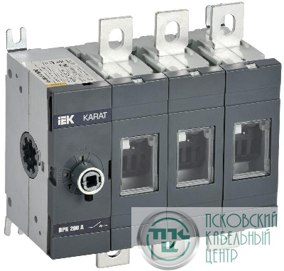 Выключатель-разъединитель ВРК 3п 200А без рукоятки KARAT IEK KA-VR10-3-0200