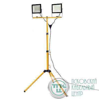 Прожектор LL-504 2х70Вт 6400К IP65 230В на штативе черн. FERON 41544