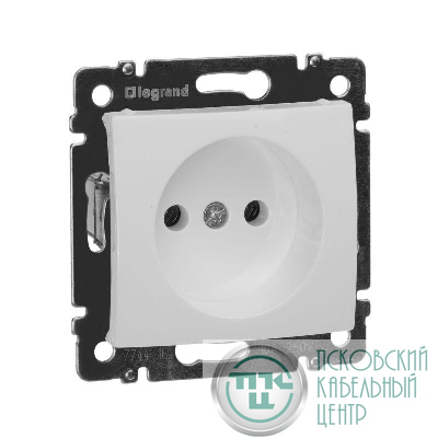 Розетка 1-м СП Valena 16А IP21 без заземл. на винтах механизм бел. IEK 774416