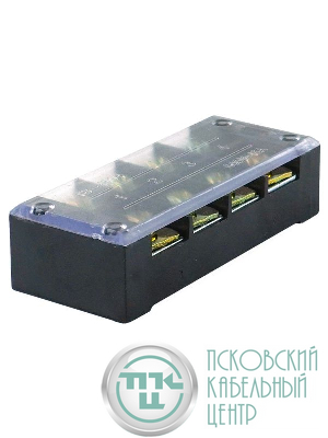 Блок зажимов ТВ-4504 45А 4 клеммные пары IP30 Электротехник ET522093