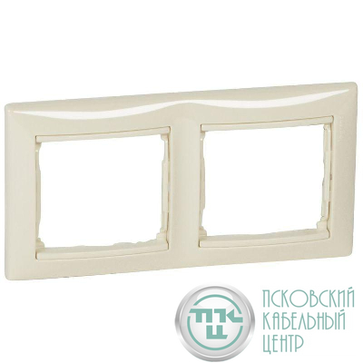 Рамка 2-м Valena горизонт. сл. кость IEK 774352