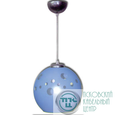 Светильник НСБ 72-60 М55 "Поинт" голуб. матов./трос/шнур прозр./корпус метал. (инд. упак.) Элетех 1005251243