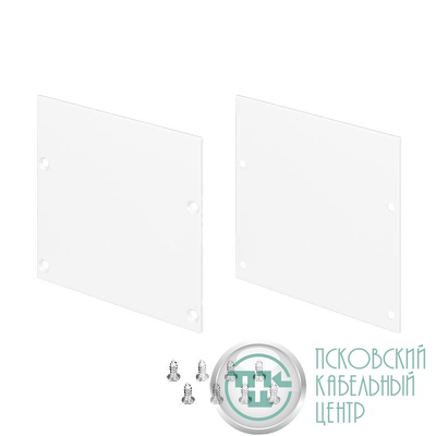 Заглушка LINE-S-7575 WHITE глухая металл (комплект) Arlight 041887