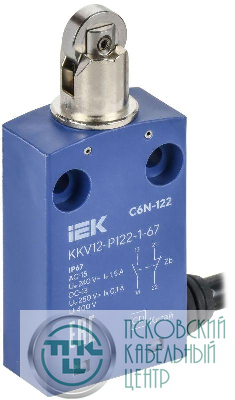 Выключатель концевой C6N-122 толк. с наж. рол. IP67 IEK KKV12-P122-1-67