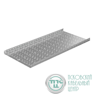 Лоток листовой перфорированный 600х50 L3000 сталь 1мм "Быстрый монтаж ПЛЮС" LPplus50-600-1.0-3000 оцинк. КМ PL0231