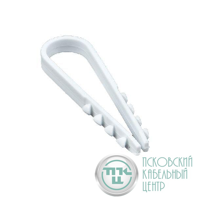 Дюбель-хомут d11-18мм для круглого кабеля бел. (уп.50шт) PROxima EKF plc-ncs50-11x18w