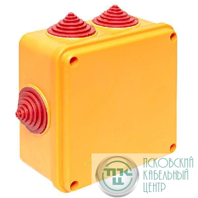 Коробка огнестойкая E90 100х100х50мм 4п с клеммником 1.5-2.5кв.мм IP55 EKF plc-kmrf-100-4-02