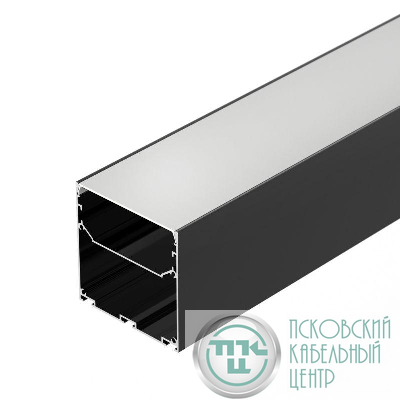 Профиль LINE-S-7575-2500 BLACK L2500 алюм. Arlight 041856