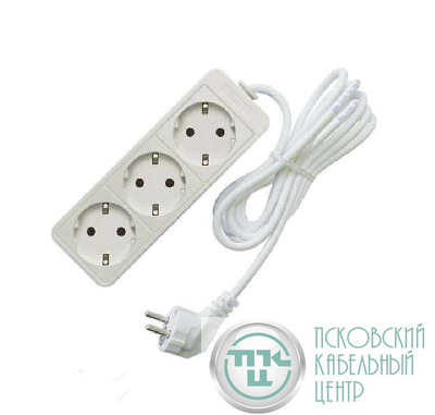 Удлинитель 3х3м с заземл. 10А IP20 2.2кВт ПВС Союз 481S-9303
