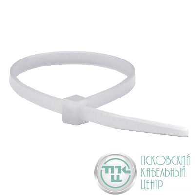 Хомут кабельный 4.8х390 полиамид бел. (уп.100шт) DKC 25218SR