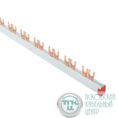 Шина соединительная типа FORK для 2-ф нагр. 63А 54 мод (дл.1м) EKF fork-02-63