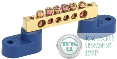 Шина нулевая ШНИ-6х9-6 У2-С на двух угловых изоляторах IEK YNN10-69-6C2-K07