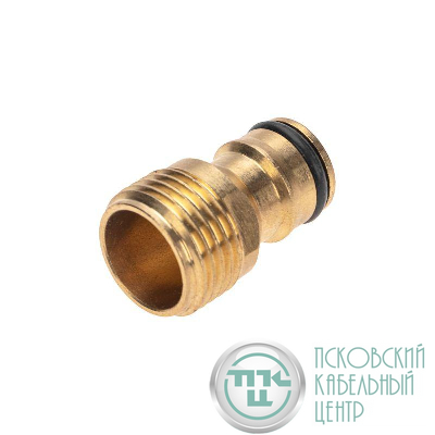 Адаптер латунный 1/2дюйм внешняя резьба ЧЕТЫРЕ СЕЗОНА 62-0276