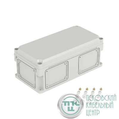 Корпус 400х200х160мм IP67 с непрозр. крышкой 35мм с фланцами пластик. DKC 542310