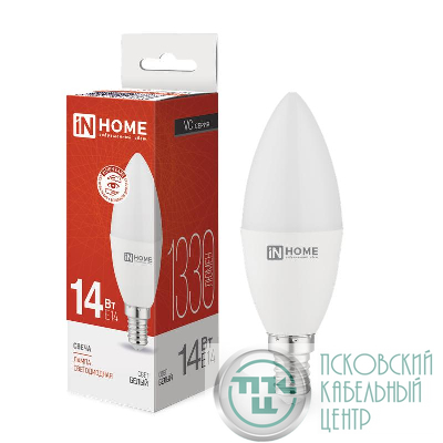 Лампа светодиодная LED-СВЕЧА-VC 14Вт E14 4000К 1330лм IN HOME 4690612047768