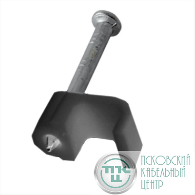 Крепеж кабеля плоский 4х2мм черн. (уп.50шт) Rexant 07-4204-1