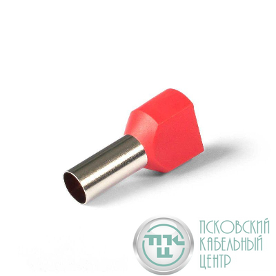 Наконечник штыревой втулочный изолированный НШВИ(2) 10-14 (уп.100шт) КВТ 108935