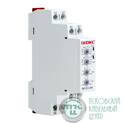 Реле контроля тока тип DRC 0.2-2А конфигурация контакта 1CO 24-240 AC/DC DKC DRC-C2-1-240