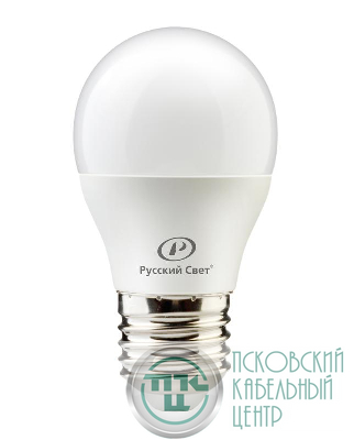 Лампа светодиодная RS LED G45 E27 8W 220-240V 8Вт шар 4000К E27 800лм 220-240В Ra90 Русский Свет 20010445125