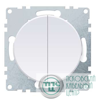 Механизм выключателя 2-кл. СП Florence 10А IP20 бел. 1E31501300 OneKeyElectro 2172776