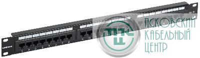 Патч-панель 1U кат.5E UTP 24 порта (Krone) GENERICA PP24-1UC5EU-K05-G
