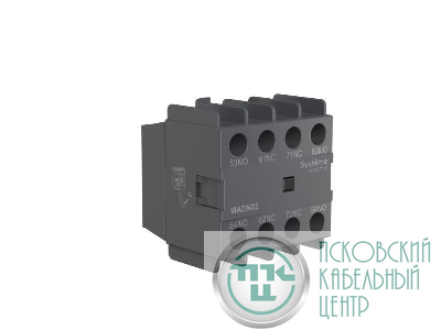 Блок контактный дополнительный MC1D 2НО+2НЗ фронт. монтаж. SE MADN22