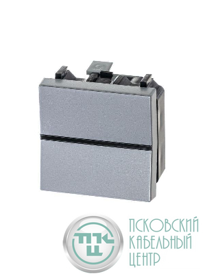 Механизм переключателя 1-кл. с клавишей 2мод. Zenit серебристый ABB 2CLA220200N1301