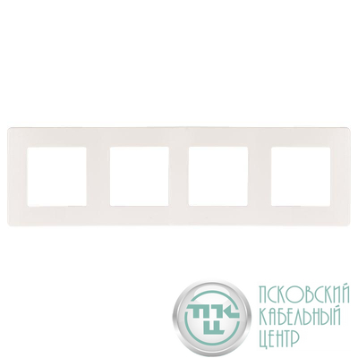 Рамка 4-м 12-5104-01 сатин бел. Эра Б0052529