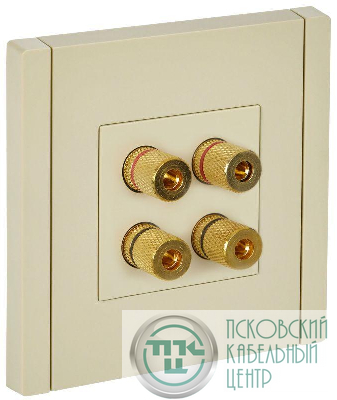 Аудиорозетка 4-м FORTE&PIANO FP439 ваниль IEK FP-S40-K10