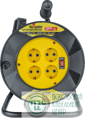Удлинитель на катушке 4х50м с заземл. 93 913 NPE-R-04-50-E-3х1.5 NAVIGATOR 93913