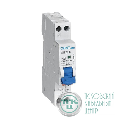 Выключатель автоматический дифференциального тока 1п+N C 16А 30мА 1мод. электрон. тип A 6кА NB2LE (R) CHINT 689007