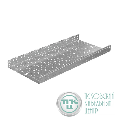 Лоток листовой перфорированный 500х80 L3000 сталь 1мм "Быстрый монтаж ПЛЮС" LPplus80-500-1.0-3000 оцинк. КМ PL0256