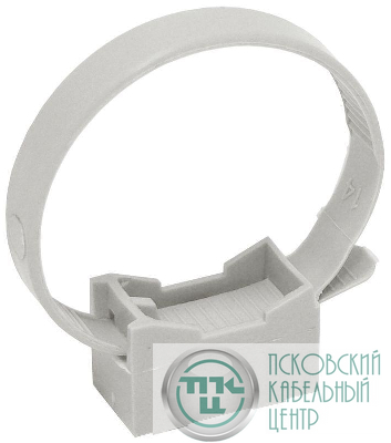 Держатель хомутный для труб со стяжкой CFF1 d16-32 сер. ELASTA IEK CTA10MP-CFF132-K41-100