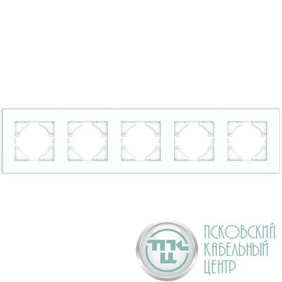 Рамка 5-м City бел. матов. GUSI С1115-041