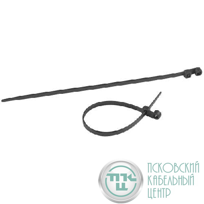 Хомут кабельный 3.6х150 под винт черн. NO-224-589 (уп.100шт) Эра Б0066047