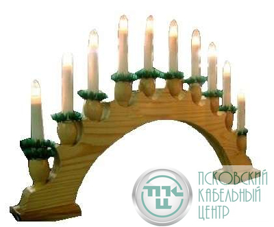 Гирлянда "Рождественская горка" BIE1010 30х50см дерево 10 ламп IP20 SHLights 4607144111232
